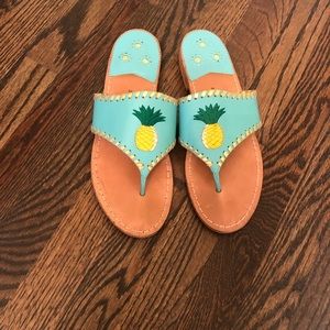Pineapple Leather Jack Rogers